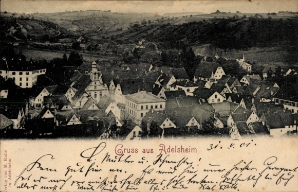 Ak Adelsheim in Baden, Gesamtansicht