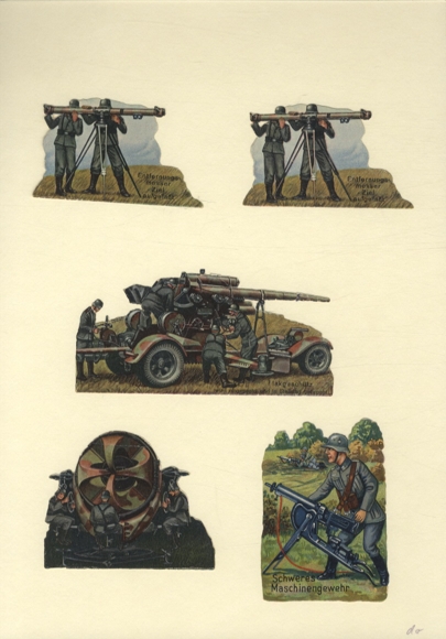 5 wafers WW2, Wehrmacht, soldiers, technology, size approx. 6 x 12.5 cm to 5 x 8 cm