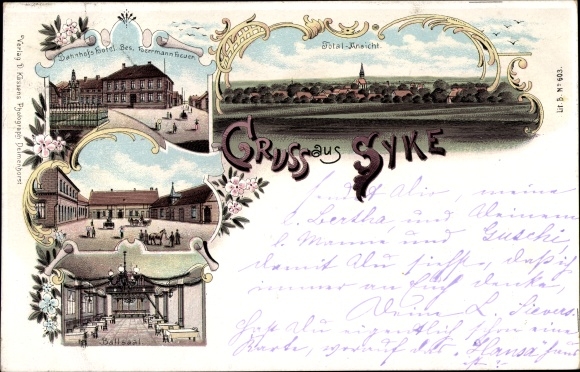 lito Syke w Dolnej Saksonii, hotel dworcowy, widok całkowity
