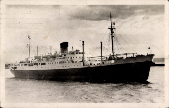 Ak Compagnie de Navigation Sud Atlantique, Paquebot Laennec, stoomboot