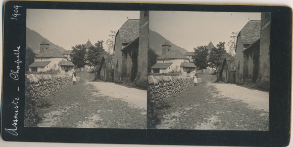 Stereo photo Eaux-Bonnes Pyrénées Atlantiques, Chapelle d'Assouste