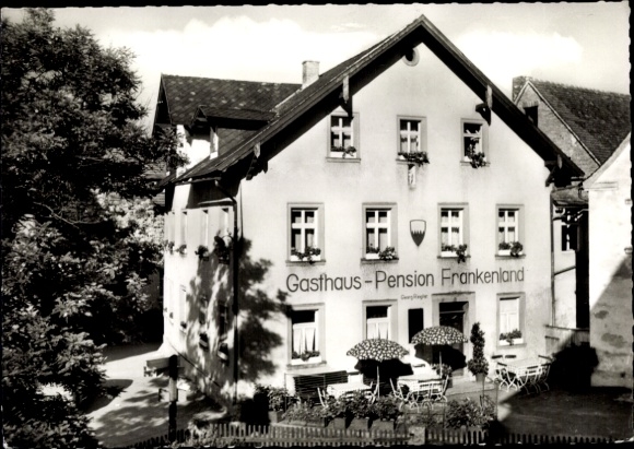 Postcard Gößweinstein in Upper Franconia, Gasthof Frankenland