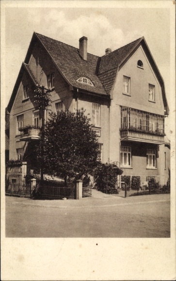 Ak Bad Nenndorf an der Weser, Haus Schaper, Bahnhofstraße 111 Ecke Poststraße