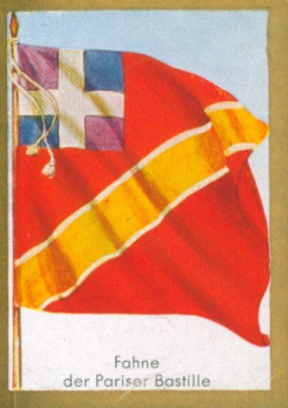 Collector's picture Ulmenried flag picture, historical flags No. 161, flag of the Paris Bastille