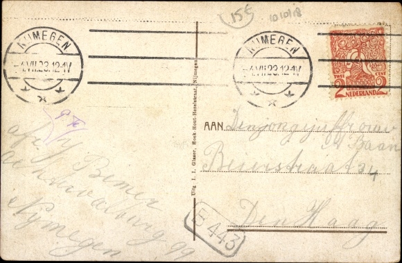 Postcard Berg en Dal Gelderland Netherlands, Tram