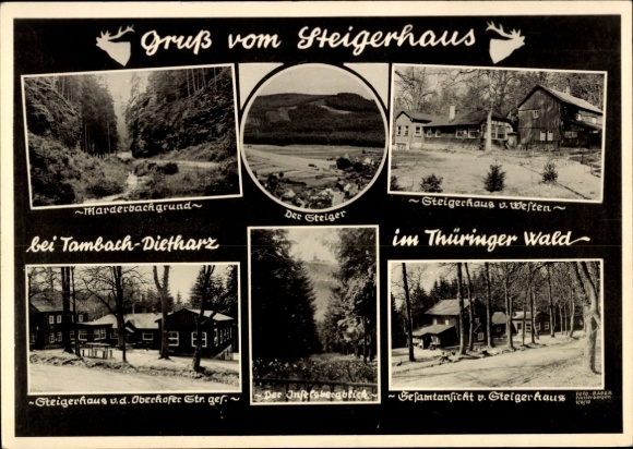 Ak Gräfenhain Ohrdruf in Thüringen, Marderbachgrund, Steiger, Steigerhaus