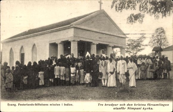 Postcard India, Evang. Fosterlands-Stiftelsen's mission