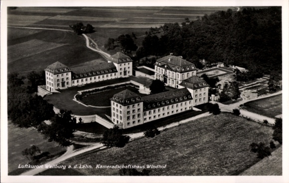 Ak Weilburg an der Lahn Hessen, Luftkurort Weilburg a. d. Lahn, Kameradschaftshaus Windhof, Lufta