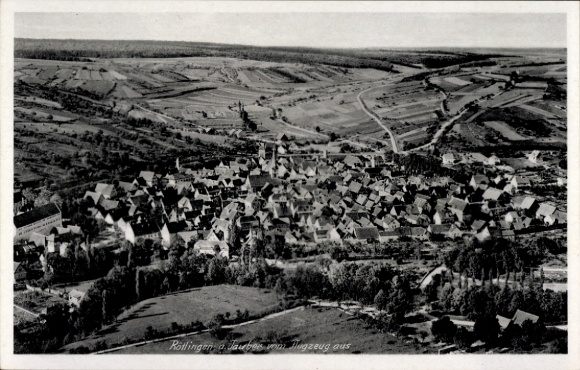 Ak Rötlingen Deutschland, Fliegeraufnahme