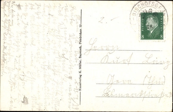Postcard Weißenstadt in the Fichtelgebirge, Egerquelle, Weismainquelle, Naabquelle, Saalequelle
