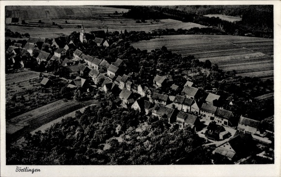 Postcard Börtlingen in Württemberg, aerial photograph