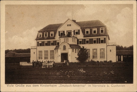 Ak Nordholz Wurster Nordseeküste Landkreis Cuxhaven, Kinderheim Deutsch Amerika