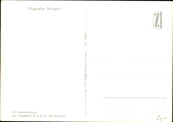 Ak Leinfelden-Echterdingen bei Stuttgart Baden-Württemberg, Flughafen