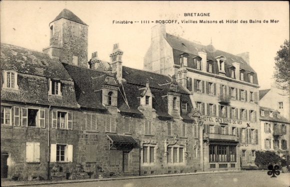 PC Roscoff Finistère, old building, hotel, Brittany, Finistère,