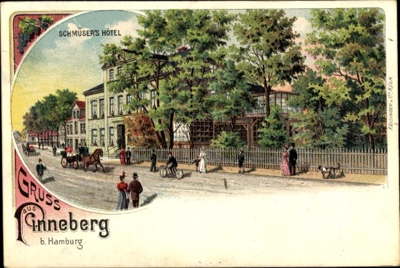 litho Pinneberg in Sleeswijk-Holstein, Schmüser's Hotel