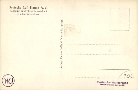 Picture large commercial aircraft Focke Wulf Möwe, Deutsche Luft Hansa AG, D-1149