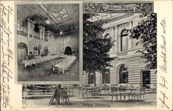 Postcard Bad Segeberg in Schleswig Holstein, Kur Saal