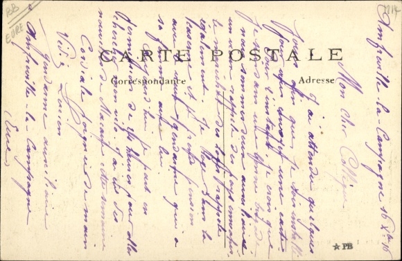 Postcard Amfreville la Campagne Eure, Le Chateau