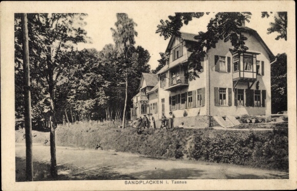 Postcard Sandplacken Oberursel in the Taunus Hesse, forestry