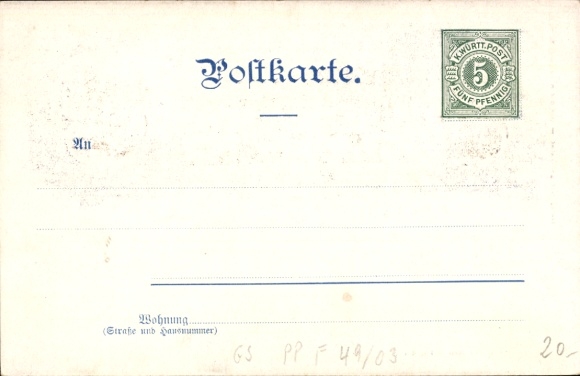 KP pocztowa Stuttgart w Wirtembergii, pomnik Schillera, Schlossplatz, Johanneskirche