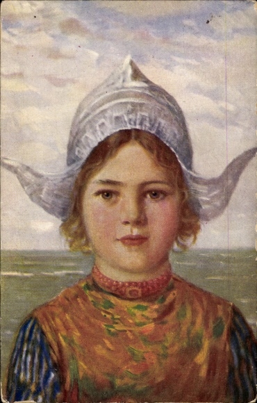 Ak Mädchen in Volkstracht, Porträt
