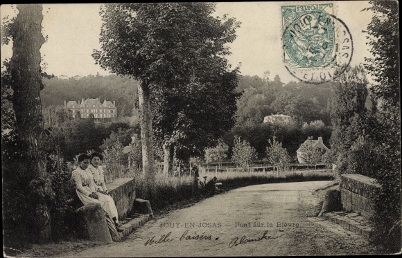 Postcard Jouy en Josas Yvelines, Bridge over the Bievre