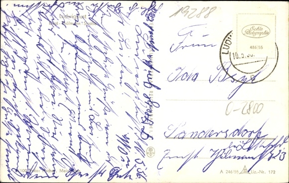 Postcard Ludwigslust in Mecklenburg, Ernst-Thälmann-Strasse