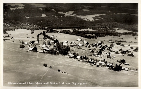 Ak Höchenschwand im Schwarzwald, Fliegeraufnahme