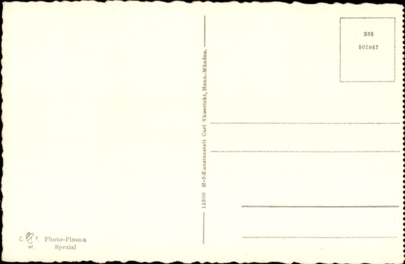 Postcard Hann. Münden in Lower Saxony, Forestry University
