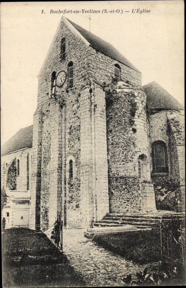 Postcard Rochefort en Yvelines, L´Église