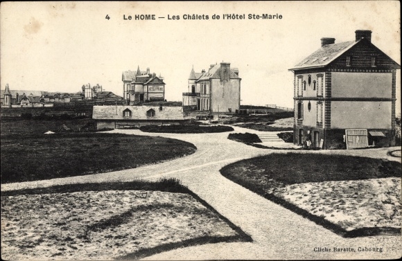Postcard Le Home Calvados, The Chalets of the Hotel Sainte Marie