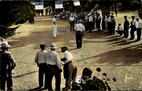 Postcard Bandol sur Mer Var, petanque competition