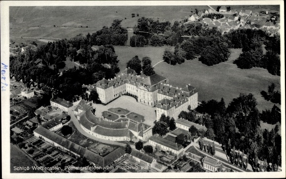 PC Pommersfelden, aerial photo of the Weißenstein Castle