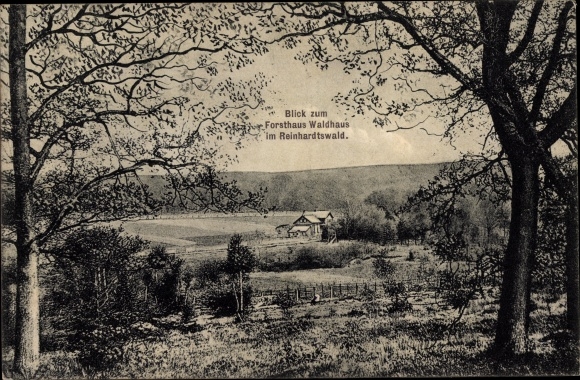 Postcard Holzhausen am Reinhardswald Immenhausen in Hesse, view to the forester&#39;s house Waldhaus