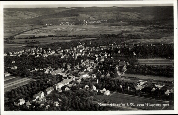 Ak Rommelshausen Kernen im Remstal Württemberg, Luftaufnahme