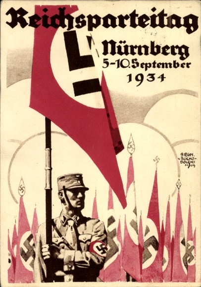 Künstler Ak von Suchodolski, Nürnberg, Reichsparteitag der NSDAP 1934