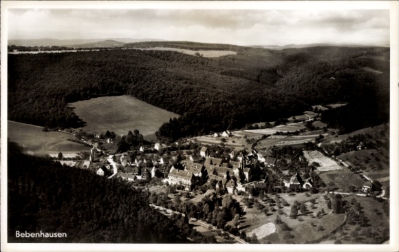 Postcard Bebenhausen Tübingen am Neckar, aerial photograph