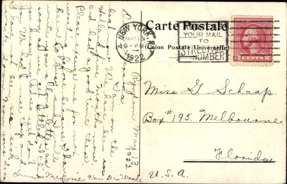 Artist Postcard Steamship Rijndam, HAL