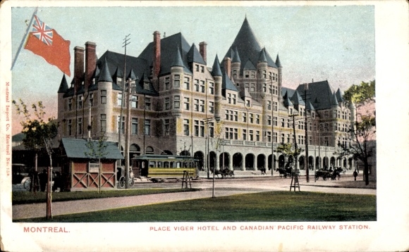 PC Montreal Quebec Canada, Place Viger Hotel, Canadian Pacific Railway Station