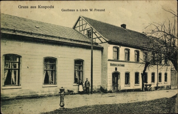 Ak Kospoda in Thüringen, Gasthaus zur Linde