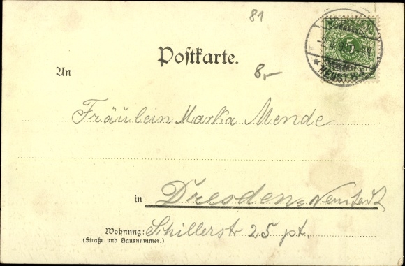 Chromo-Litho Haidemühle near Dresden in the Dresdener Haide, Gasthof Haidemühle
