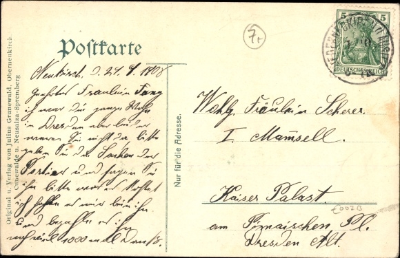 Postcard Niederneukirch Neukirch in der Lausitz, Valtenmühle and Bethlehem-Stift