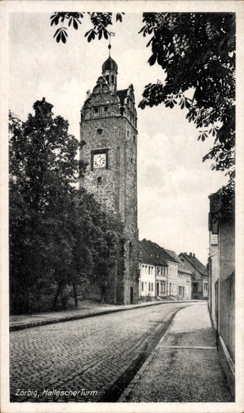 Ak Zörbig, Halleschertoren