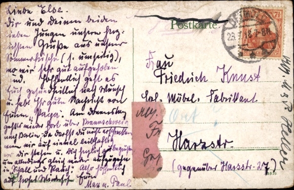 Postcard Berlebeck Detmold in North Rhine Westphalia, Johannaberg