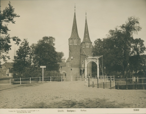 Photo Delft Südholland Niederlande, Oostpoort, Osttor, NPG 15932