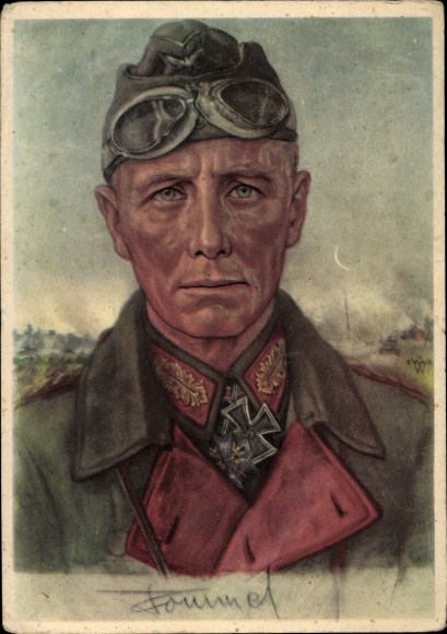 Artist PC Willrich, Wolfgang, Major General Rommel, Knight&#39;s Cross recipient, Panzer Division, VDA