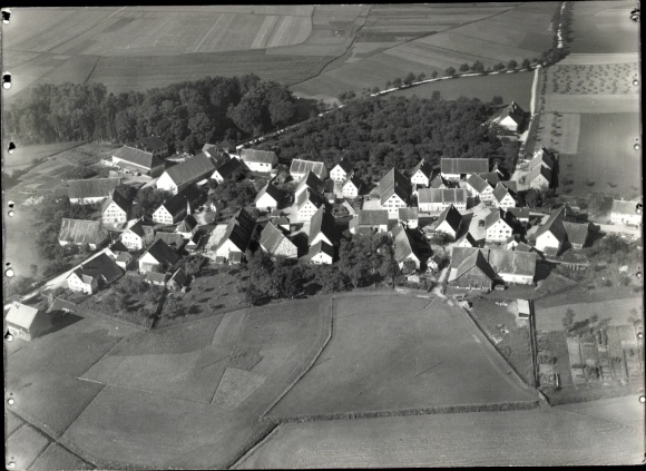 Ak Großtissen Bad Saulgau in Oberschwaben, Fliegeraufnahme
