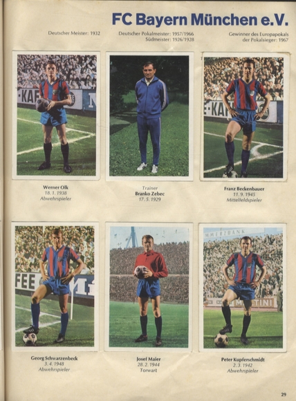 Bundesliga 1968/69 football pictures, Bergmann, 324 collectible pictures, 1969