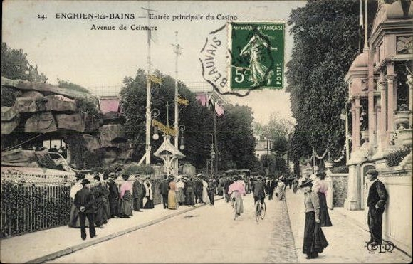 Set von 82 AK von Enghien-les-Bains, verschiedene Ansichten