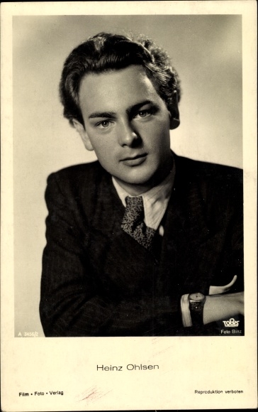 Postcard Actor Heinz Ohlsen, portrait